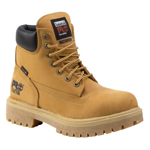 Timberland PRO Timberland PRO Women's Direct Attach 6 Inch Steel Safety Toe Insulated Waterproof Industrial Work Boot, Wheat, 9 M