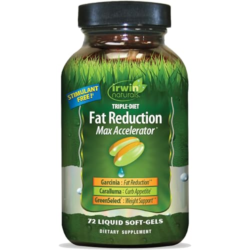 Irwin Naturals Triple-Diet Fat Reduction Max Accelerator - Supports Healthy Weight Management - 72 Liquid Soft-Gels