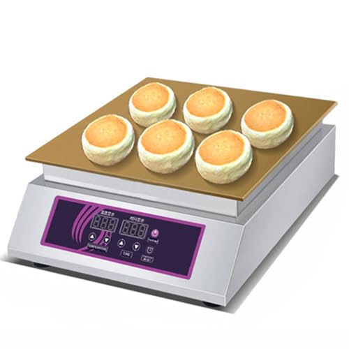 LYDZUSDP Commercial Electric Griddle Pancake Maker Souffle Maker Dorayaki Baker Muffin Making Machine for Home Kitchen Restaurant Bakery Snack Bar(Singlehead)