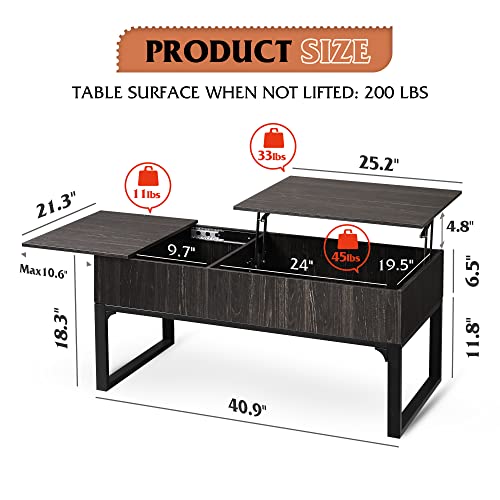 WLIVE Lift Top Coffee Table