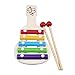 Detazhi Kinder Musikalische Spielzeug Regenbogen Holz Xylophone Instrumente Kinder Musik Instrument Spielzeug Lernen Bildung Puzzle Spielzeug (Farbe: weiß) (Color : White)