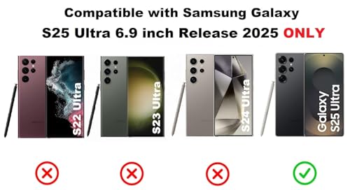 Image of Midkart Matte Case Compatible with Samsung Galaxy S25 Ultra Release 2025 Matte Carbon Pattern Sturdy Durable Aramid Fiber Super Light at 0.6mm Thin Fine Hole Camera Protection Cover, Black