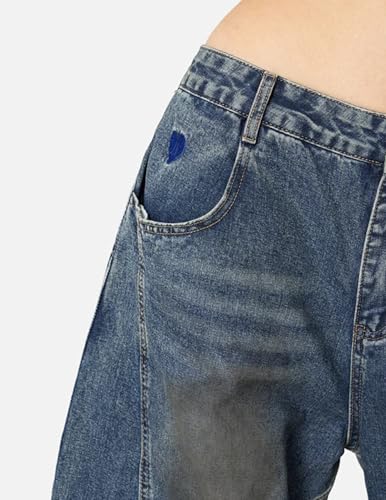 Aelfric Eden Barrel Jeans for Women Baggy Boyfriend Vintage Wide Leg Denim Pants3