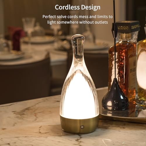 Table Lamp for Bedroom,Small Desk Lamp Dimmable 4 Gears:3000K/4000K/6000K/RGB,4000mAh Rechargeable Battery bedside lamps, LED Cordless Desk Light for Couple Dinner/Coffee Table/Restaurant/Bedroom - image 9