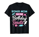 Photo Gallery bonus mamma del compleanno sweetie candy party matrigna maglietta Photo Gallery bonus mamma del compleanno sweetie candy party matrigna maglietta