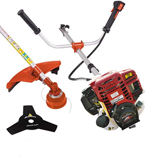 lecoo GX35 Lawn Mower 2 in 1 Brush Cutter 4 Strokes Weed Eater Trimmer Edger Grass Trimmer