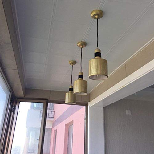Lámpara creativa de metal calado blanco de 12cm con prevención de ruido 4