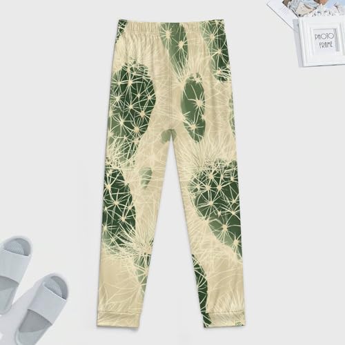 Desert Cactus Thorns Landscapes Men's Pajama Pants Lounge Pant Sleepwear PJ Bottoms3