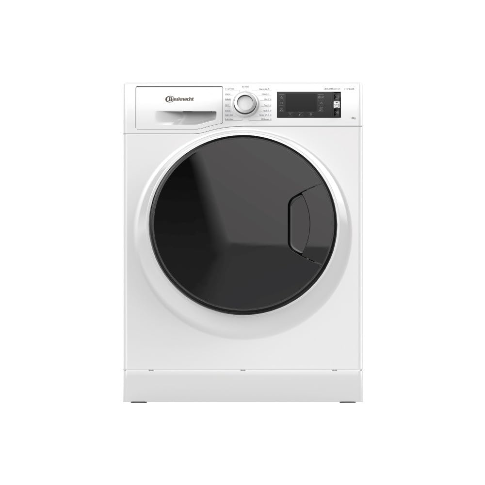 Bauknecht - WM Sense 824 PS Frontlader-Waschmaschine - Bis 8 kg - Active Care, Color+, Steam Hygiene, Antivirus, Fleckentfernung ab 40° - Freistehend - Energieklasse A - 85 x 60,5 x 59,5 cm - Weiss