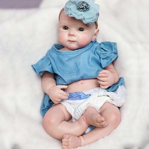 Muñeca bebé de silicona realista de 18 pulgadas miniatura 6