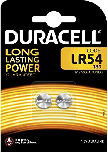 2 pilas alcalinas 1,5 V tipo LR54 (V10GA) 1,5 V [Duracell]
