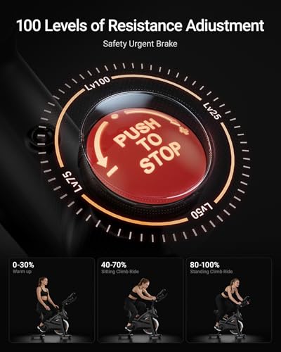 Recumbent Exercise Bike with Pulse Monitor