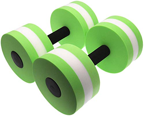 ANONE Water Aerobic Exercise Foam Dumbbells,Water Aqua Fitness Barbells Hand Bar Exercises Equipment