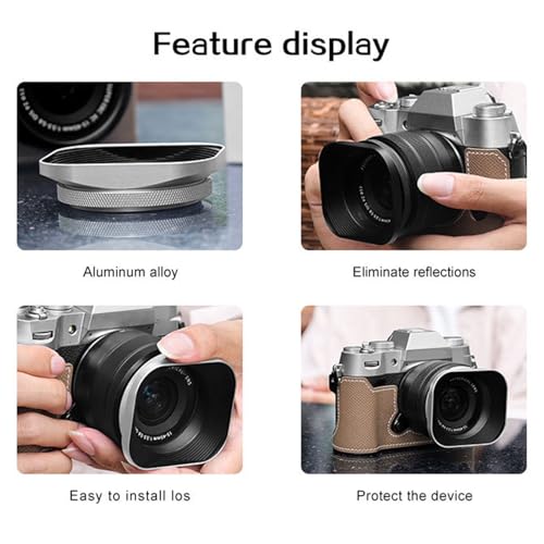 Adaptadores de lente de cámara ligeros para parasoles de 37 a 49 mm 3