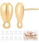 50 Stück Cabochon Fassungen Edelstahl - Ohrring Rohlinge Für DIY Schmuck