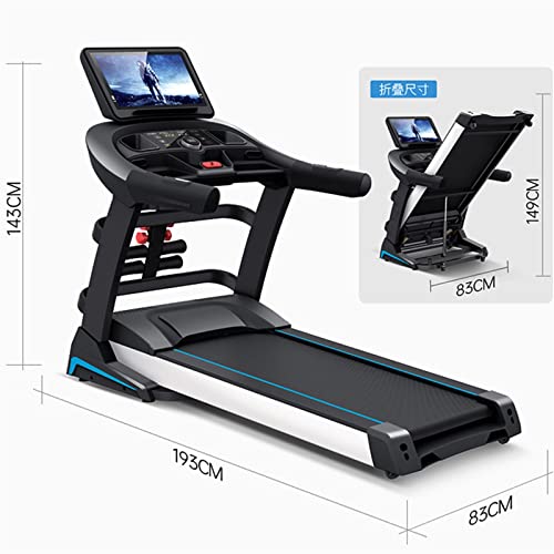 Image of Treadmill Walking Indoor Electric Treadmill Home Large Screen Smart Multi-Function Shock Absorption Folding Fitness