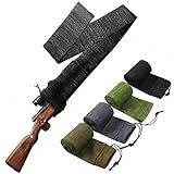 Bigger Gun Sock for Rifles and Shotguns with Scopes Sleeve Silicone Treated Knit 55 x 6 Inches Thicken Elastic Design Hunting and Shooting Guns Storage Case