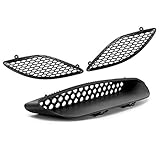 Kojem Black Hood Scoop Hood Bezels Compatible with 2015-2020 Dodge Charger SRT Hellcat, Side Grilles NOT Fit 2021 Models, Center Grille Fit 2021 Models