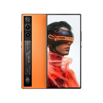 REDMAGIC 10 Air 120Hz Telefone para jogos, 5G Android Smartphone, 16GB RAM+512GB ROM, Snapdragon 8 Gen 3, 6.8" AMOLED Tela cheia, FHD+, 50MP Câmera, Dual-Sim, Celular desbloqueado Laranja