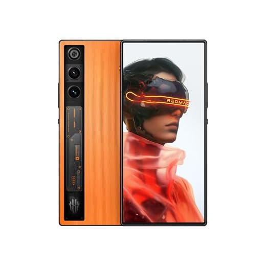 REDMAGIC 10 Air 120Hz Gaming Phone, 5G Android Smartphone, 12GB RAM+256GB ROM, Snapdragon 8 Gen 3, 6.8" AMOLED Full Screen, FHD+, 50MP Camera, Dual-Sim, Unlocked Mobile Phone Orange