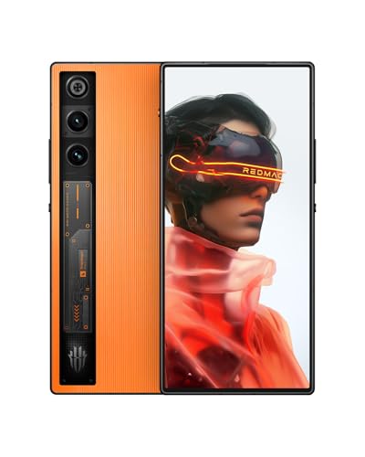 REDMAGIC 10 Air 120Hz Gaming Handy, 5G Android Smartphone, 16GB RAM+512GB ROM, Snapdragon 8 Gen 3, 6.8' AMOLED Full Bildschirm, FHD+ Gaming Telefon, 50MP Kamera, 80W Ladegerät, Dual-SIM Orange