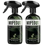 Chronic Wipeout Smoke Smell Eliminator for Home, Cars, Hands, Hair, Clothes, & More | Smoke Odor Eliminating Spray for All Kinds of Strong Smoke | Gifts for Smokers - Bamboo Teak 2 Pack (16 oz)