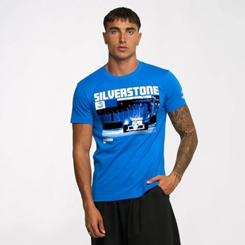 Ayrton Senna F1 Silverstone Circuit Graphic T-Shirt