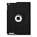 Fintie Keyboard Case for iPad 4th Generation/iPad 3rd Generation (2012 Model), iPad 2 (2011 Model) 9.7 inch Tablet - 360 Degree Rotating Stand Cover w/Built-in Wireless Bluetooth Keyboard, Black