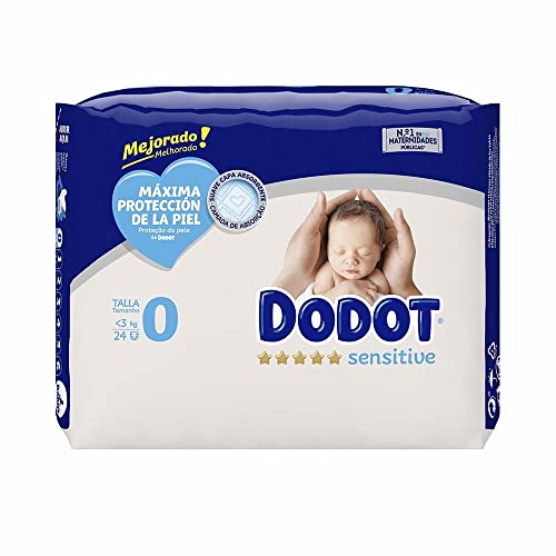 DODOT Sensitive Couche pour Bébé 24-Pièces, Taille 0