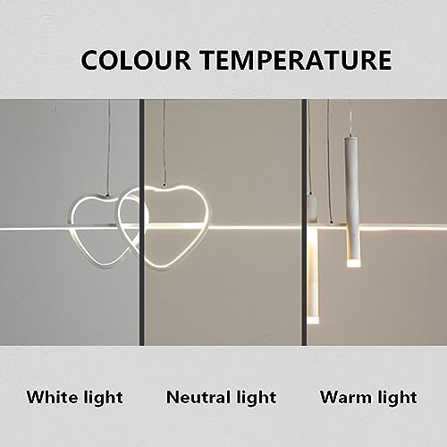 Lampe suspendue LED en aluminium réglable, idéale pour illuminer un salon design