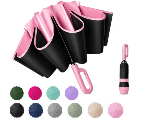 Image of Umbrella for Women | Umbrellas for Men | UV Coated 3 Fold Umbrella for Rain with Auto Open and Close Small Folding Travel-Foldable Windshield