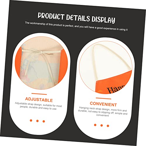 Tabliers en forme de citrouille d'Halloween légers et respirants pour la cuisine | Lot de 4