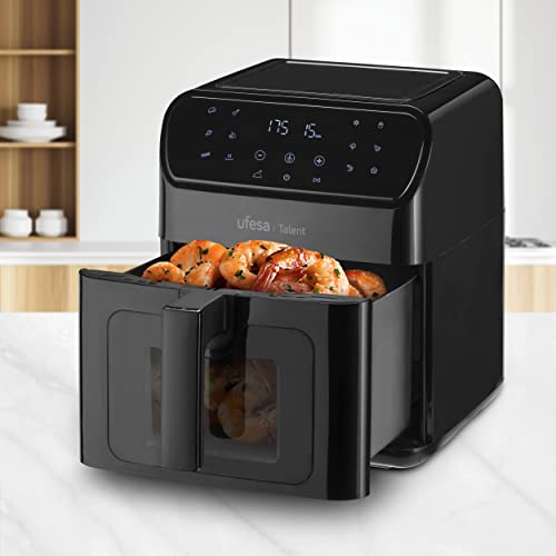 Ufesa Talent Air fryer, Luchtfriteuse zonder olie, 12L, 13 Kookprogramma's, 1850W, Touch-paneel, Incl. 6 Accessoires, Instelbare tijd, Anti-baklaag, BPA en PFOA vrij - Afbeelding 6