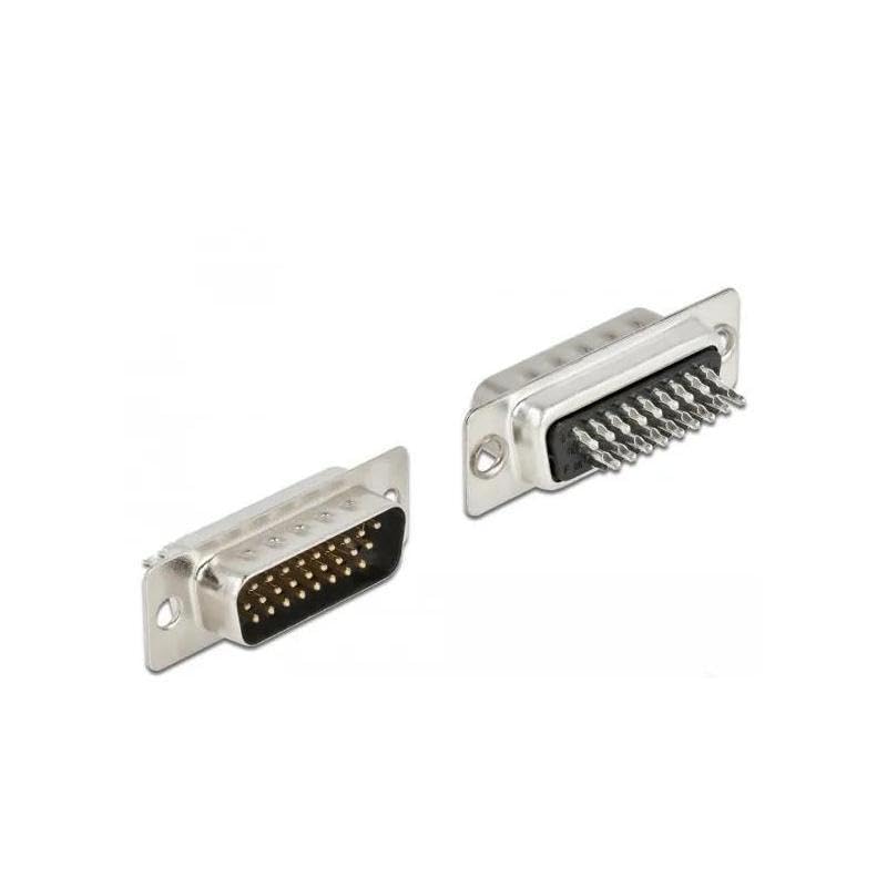 DeLOCK D-Sub Lot de 4 connecteurs en métal HD 26 Broches à souder