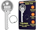 T10-PASS® Clé Pass PTT T10 - Haute Précision pour Boîte aux Lettres et Interphone à C...