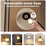 Oumida E27 Rechargeable Light Bulb with Remote Timer and 12 Color,3 Temperatures,6W Dimmable Battery Backup Bulb for Sconces and Lamps,Detachable Charging RGB LED Bulb for Non Hardwired Lamps (1) - Image 9