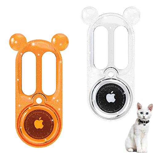 LIUBO Étui de protection en silicone pour AirTag (entièrement fermé), pour chien ou chat - Design entièrement fermé - Anti-chute, anti-poussière et anti-rayures Cover