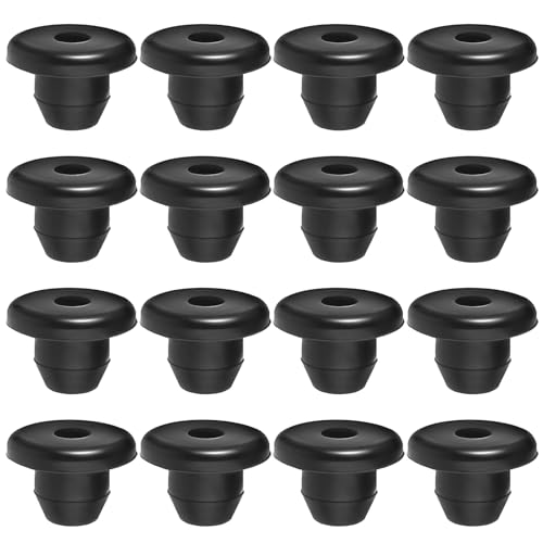 Image of 16 Pack Hydraulic Jack Oil Plug for Floor Jacks, Rubber Jack Oil Plug Flat-Head Rubber Hydraulic Filler Bung for Oils Reservoir Hole Black Jacks Plugs for Oils Reservoir Filler Hole Accessories