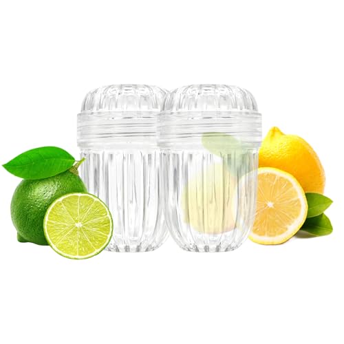 2-Pack Fruit Infuser Inserts for Wide Mouth Water Bottles Leak-Proof Herb & Tea Strainer BPA-Free Reusable Diffuser Compatible with 32-40oz Tumblers (Ice Cube Compatible)