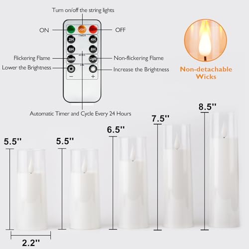 Amagic Pure White Flameless Candles thumb #5
