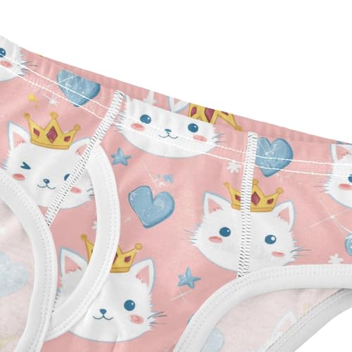 Wusikd Princess Cats Boys' Underwear Cotton Cute Boys Briefs Soft Toddler Underwear 2T4
