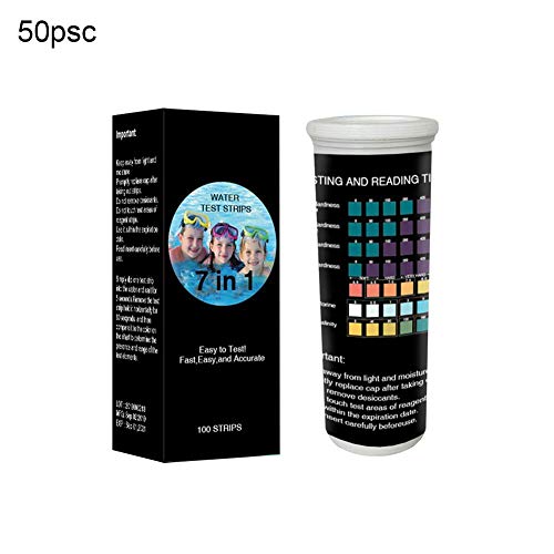 7 in 1 ph test strand ph value test strips pool for aquarium, pool, spa, well and tap water. Highly sensitive test strips detect the pH value and achieve high accuracy in seconds.