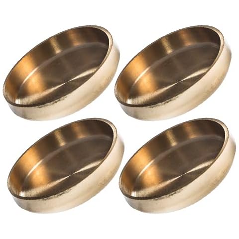 Brass Castor Cups 55mm by Ross Castors Pack of Four Cover