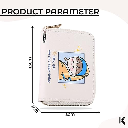 Image of Kraptick Card Holder for Women - Elegant and Versatile Card Organizer, Credit Cardholder, Card Case, Card Pouch (Light Blue)