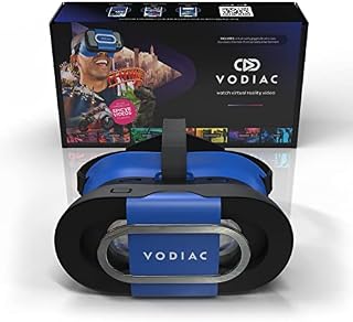 Vodiac VR Headset - Launch Edition Includes Unlimited Virtual Reality Entertainment Free Forever. VR Goggles in-App Streaming Service Powered By Your smartphone Compatible with iPhone & Android