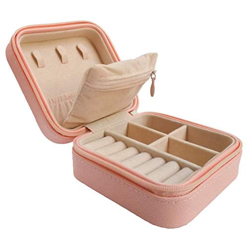 Ciaoed Joyero, estuche de piel y expositor para anillos, pendientes, collares, pulseras, cajas de almacenamiento