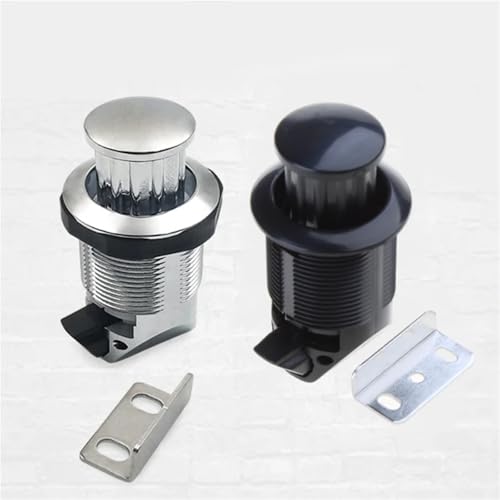 Loquet à pousser finition chrome de haute qualité pour bateaux