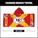 Northwest Kansas City Chiefs NFL Cross Out Youth Hooded Micro Fiber Towel 22 x 51 Inches