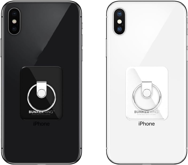 シルバー バンカーリング ロゴ有 スマホ リング 落下防止 銀 セール