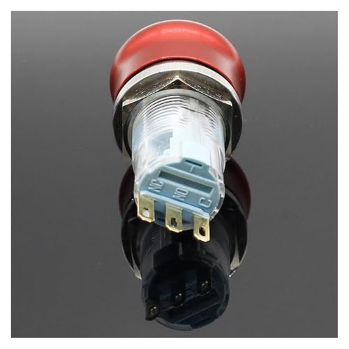 Bouton d'arrêt d'urgence étanche avec verrouillage en acier robuste 16mm - 5